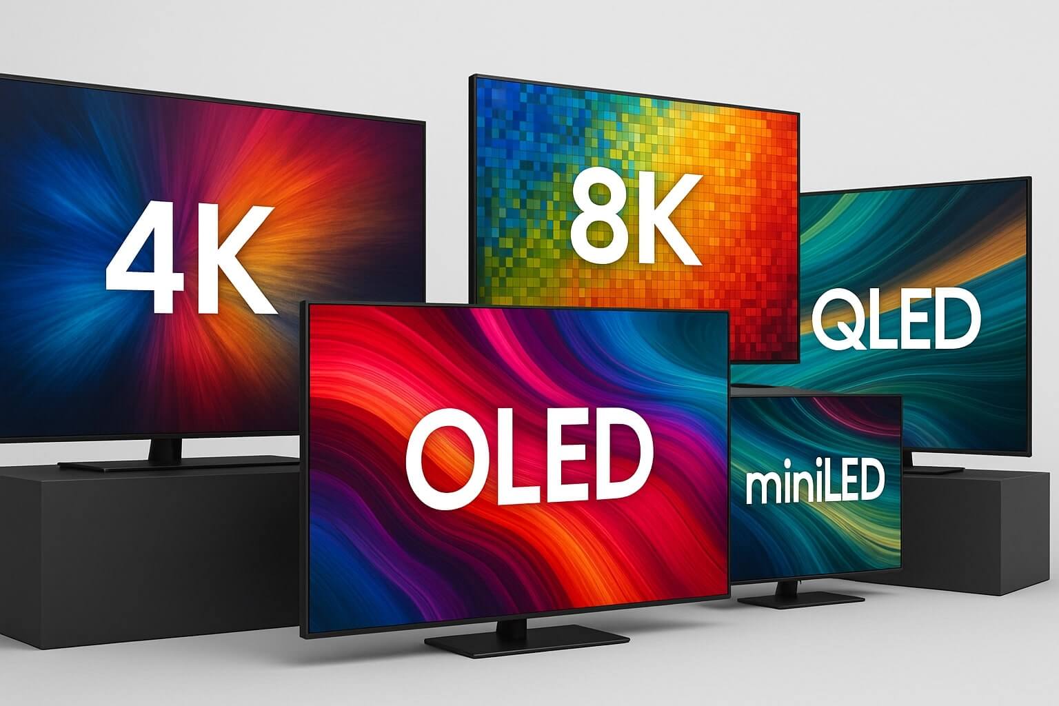 Come scegliere una TV oggi: guida tra 4K, 8K, OLED, QLED e miniLED